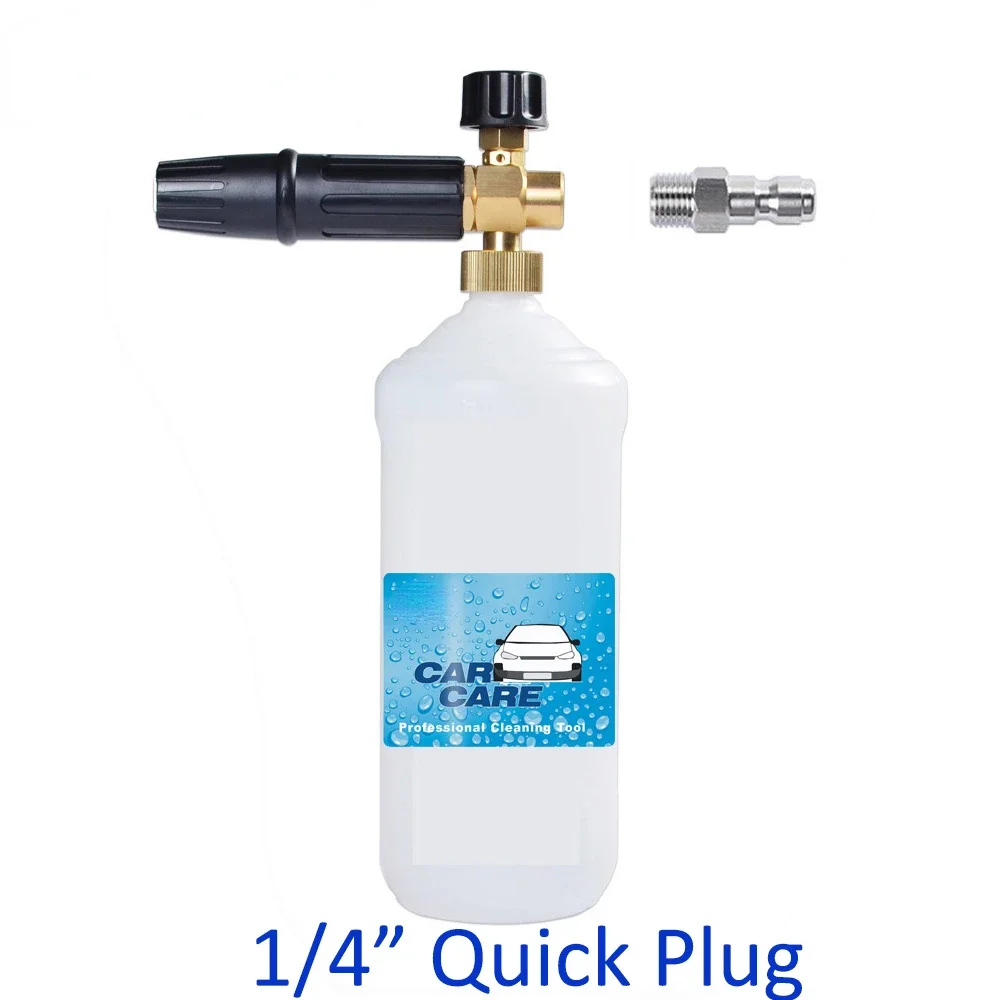 Comprar Lavadora de alta pressão de espuma canhão de neve de espuma lance de  sabão do bocal da arma de carro de espuma de sabão de lavagem do  pulverizador com 1/4 quick